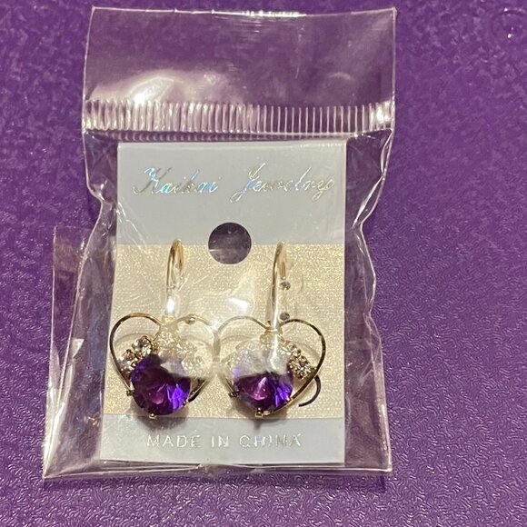 Holiday Gift Lot • 8 Pairs Earrings • New on Card • Stocking Stuffers • Tween Pa - Picture 4 of 4